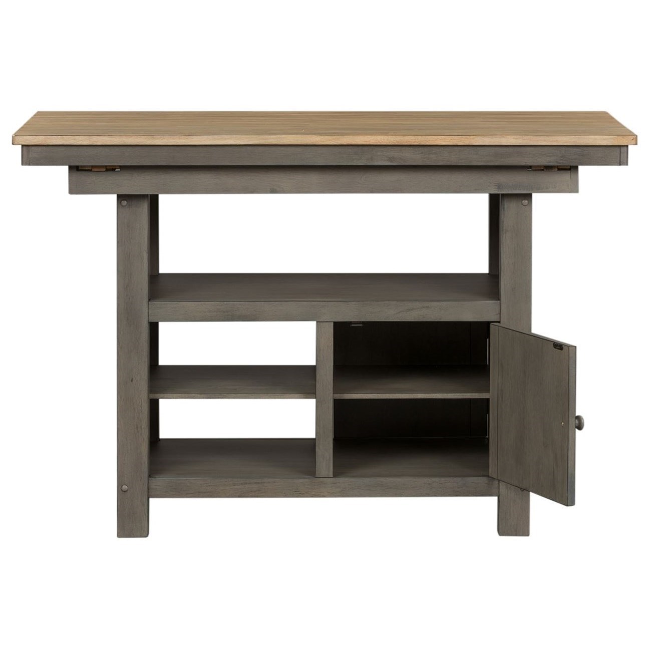 Liberty Furniture Lindsey Farm Transitional Two-Toned Kitchen Island